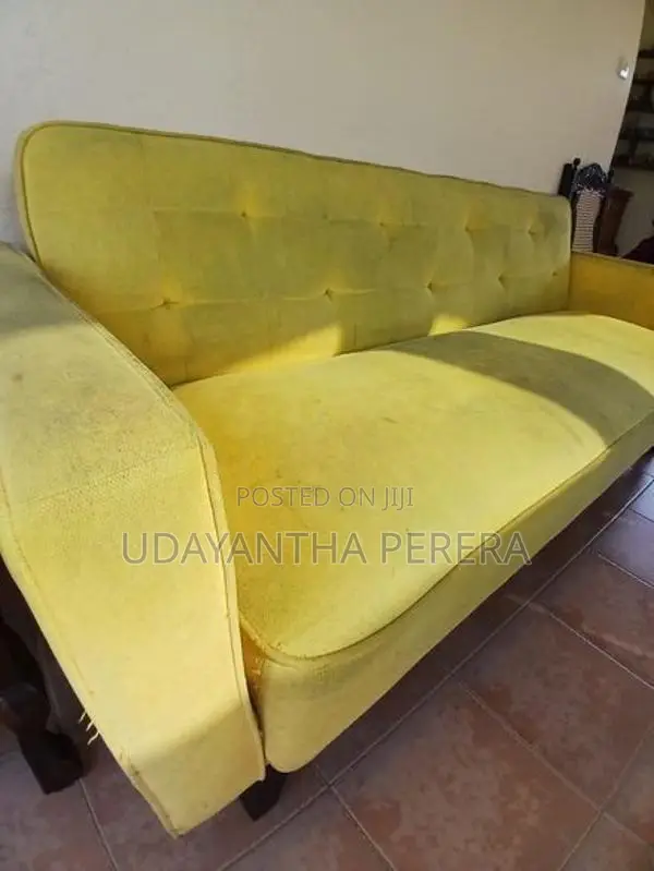 Yellow 4-Seater Sofa