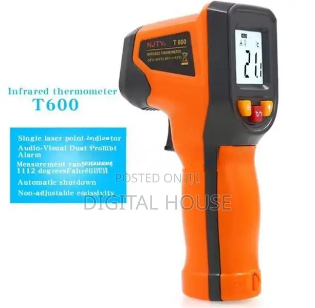 Thermometer Industrial Infrared Laser Digital (-50° to 600°) Model T60