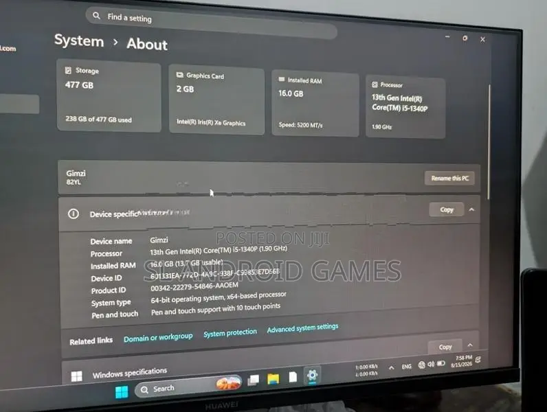 Lenovo Yoga 7i 13Gen i5 2in1 Laptop