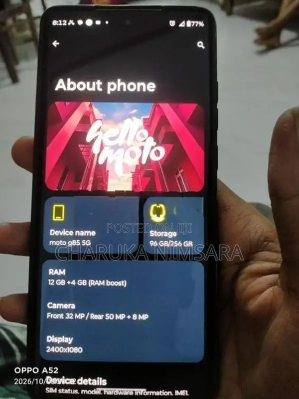 Moto g85 5G 12GB 256GB (Used)