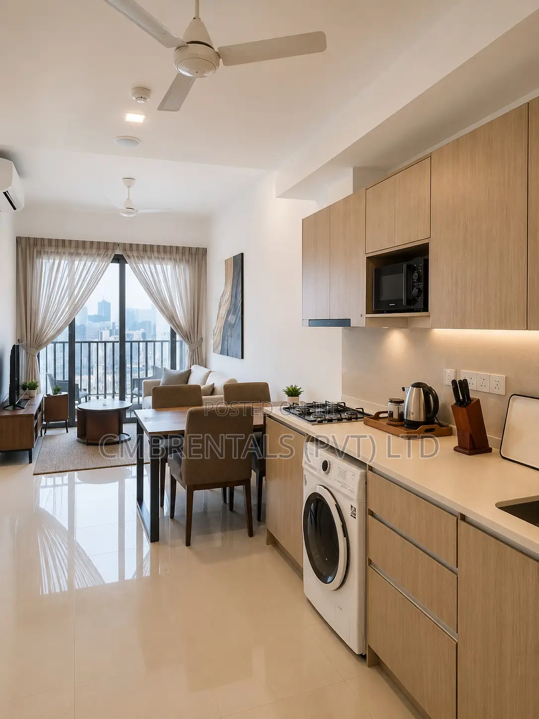 Furnished 1bdrm Apartment in Trizen, Slave Island for rent