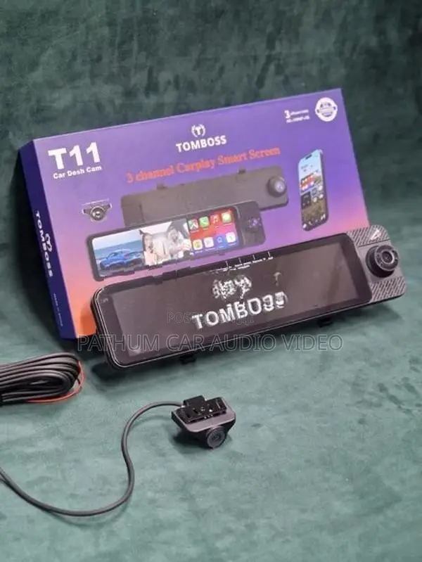 Tom Boss T113 Channel Car Dash Cam Smart Mirror Screen Wifi App Suppor