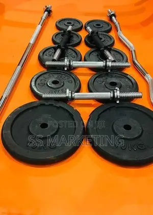 Brand New Dumbbell Set 50Kg Weight Plats