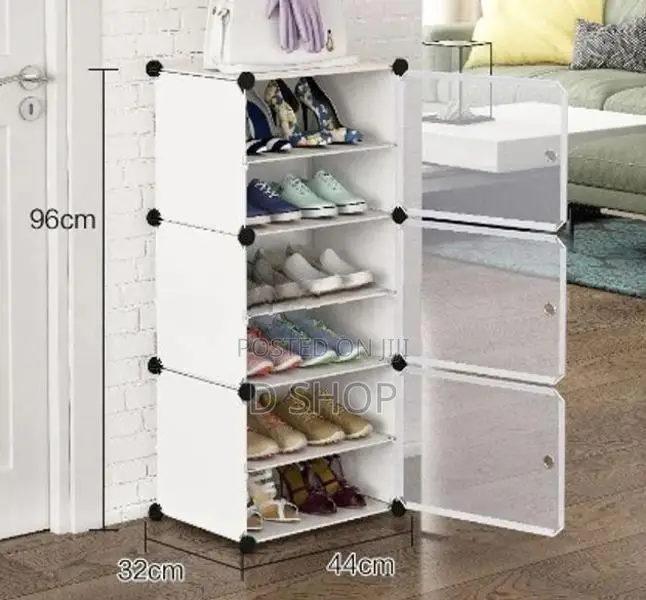 DIY Plastic 6 Layers Sheets Shoe Organizer