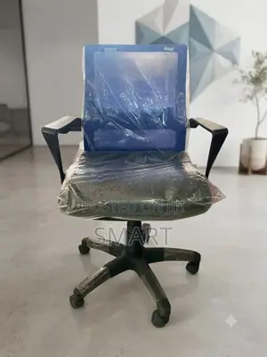 PIYESTRA CHAIR EXCHAIR -LOW BACK-GAS LIFT-BACK -ECL005- BLUE
