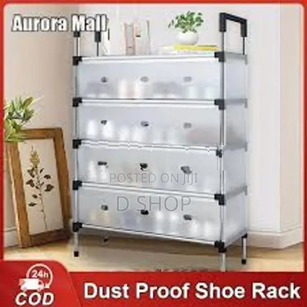 5 Layer Shoe Rack Lightweight Dust Storage Shelf