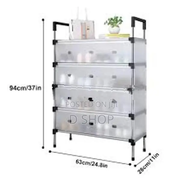 5 Layer Shoe Rack Lightweight Dust Storage Shelf