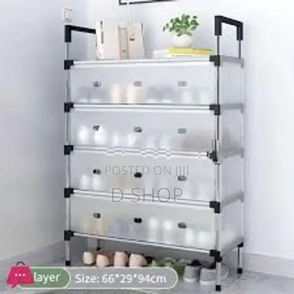 5 Layer Shoe Rack Lightweight Dust Storage Shelf