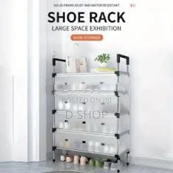 5 Layer Shoe Rack Lightweight Dust Storage Shelf