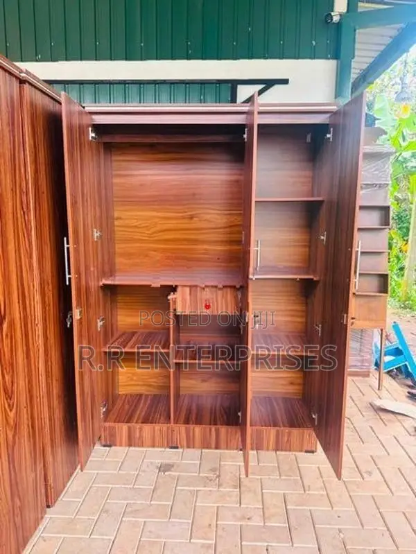 New 3 Door Melamine Wardrobes with Mirror .