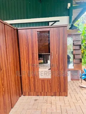 New 3 Door Melamine Wardrobes with Mirror .