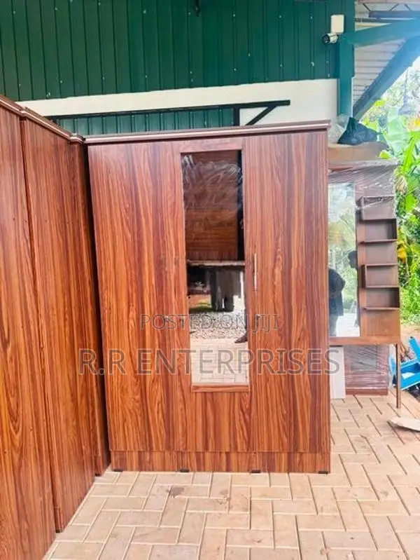 New 3 Door Melamine Wardrobes with Mirror .