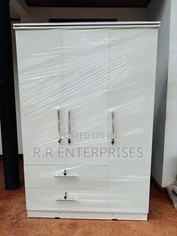 New 3 Door Melamine Wardrobes .