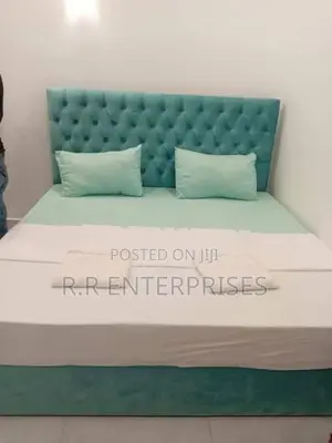 New 6*5 ft Luxury Cushion Divan Bed And Spring Mattresses .