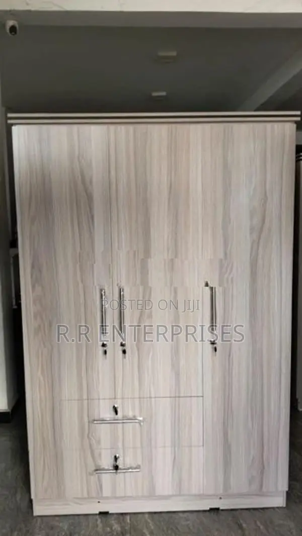 New 3D Ash White Melamine Wardrobes .
