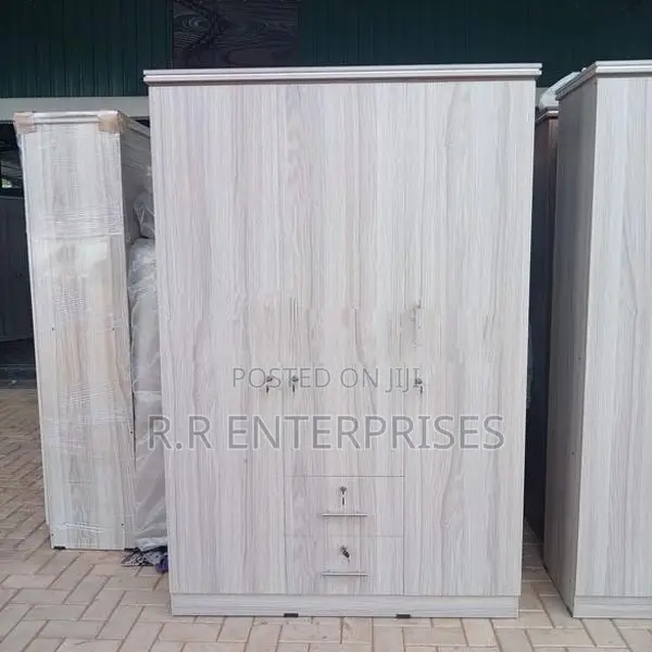 New 3 Door Ash White Melamine Wardrobes .