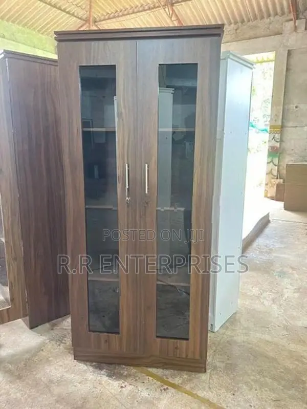 New 2 Door Melamine Office Cupboard .