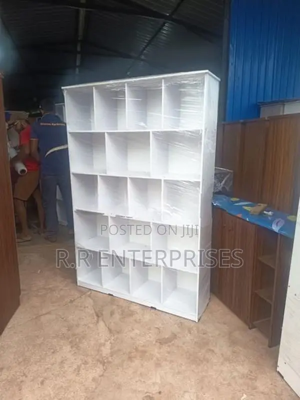 New 6*4 ft white Open Toy Rack .