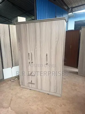 New 3D Ash White Melamine Wardrobes .