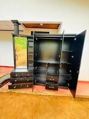 Black 3 Door wardrobes with Dressing Table .