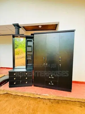 Black 3 Door wardrobes with Dressing Table .