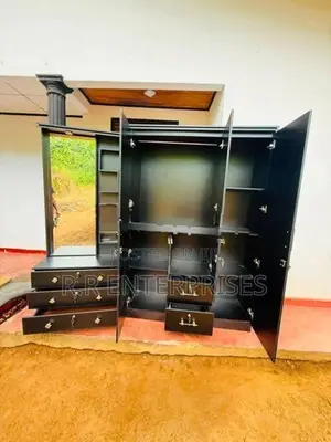 Black 3 Door wardrobes with Dressing Table .
