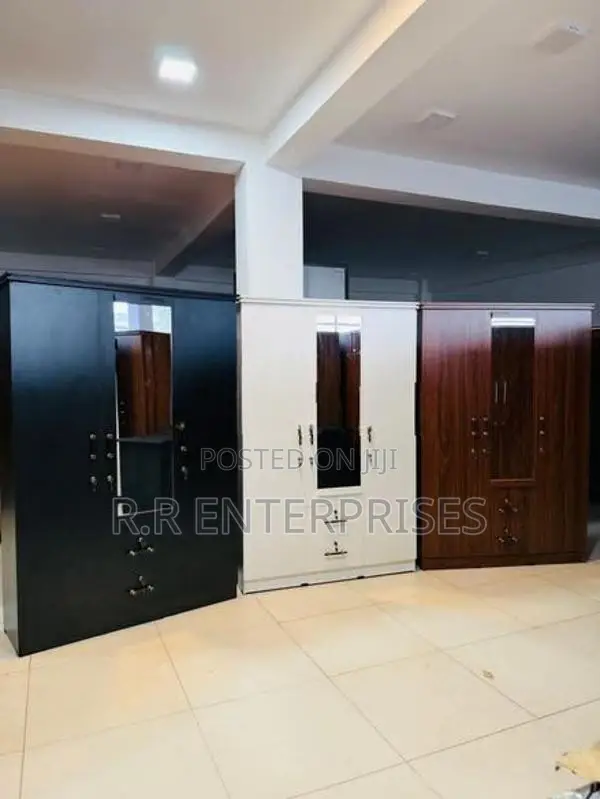New 3 Door Melamine Wardrobes with Mirror .