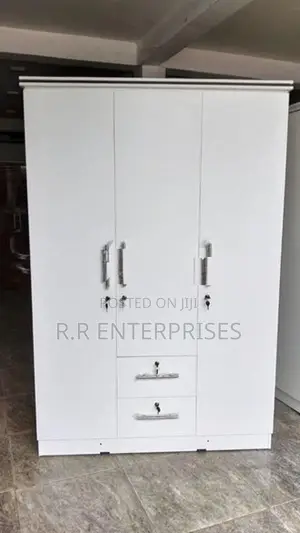 New 3D White Melamine Wardrobes .