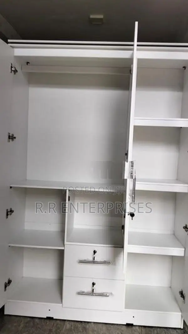 New 3D White Melamine Wardrobes .