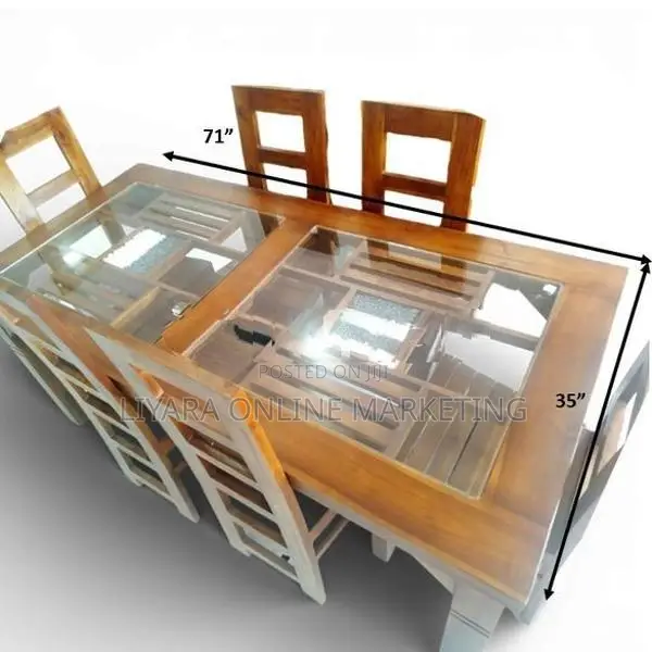 New Teak Dining Table Wirh 6 Chairs
