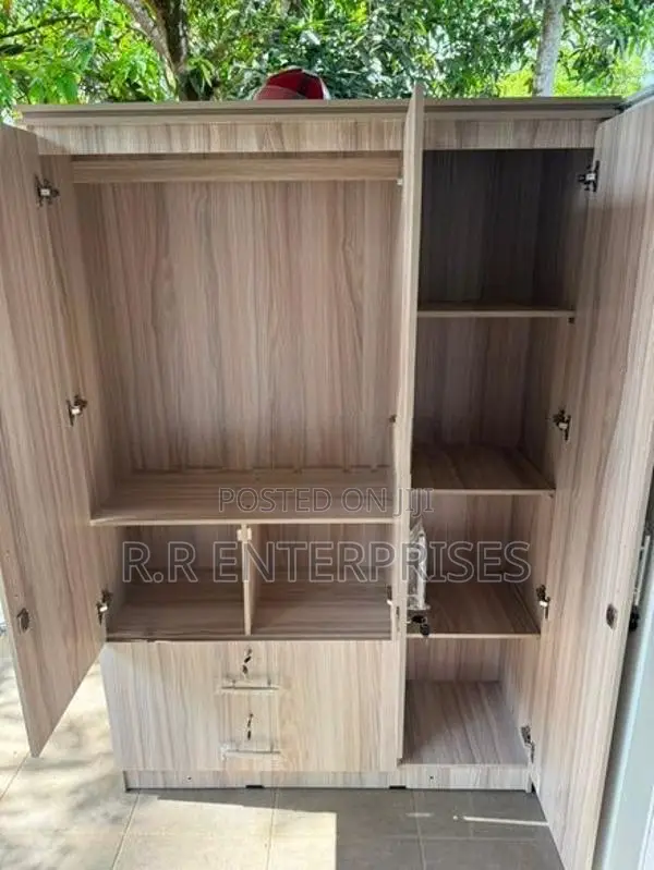 New 3D Ash White Melamine Wardrobes .