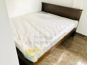 New Teak Box Bed And Spring Mattresses 6*5 Ft.