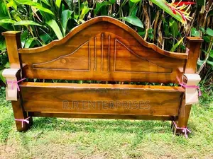 New 6*4 ft 72*48 Teak Arch double bed .