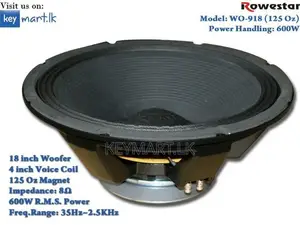 600W 18" Full-Range Woofer Speaker WO918