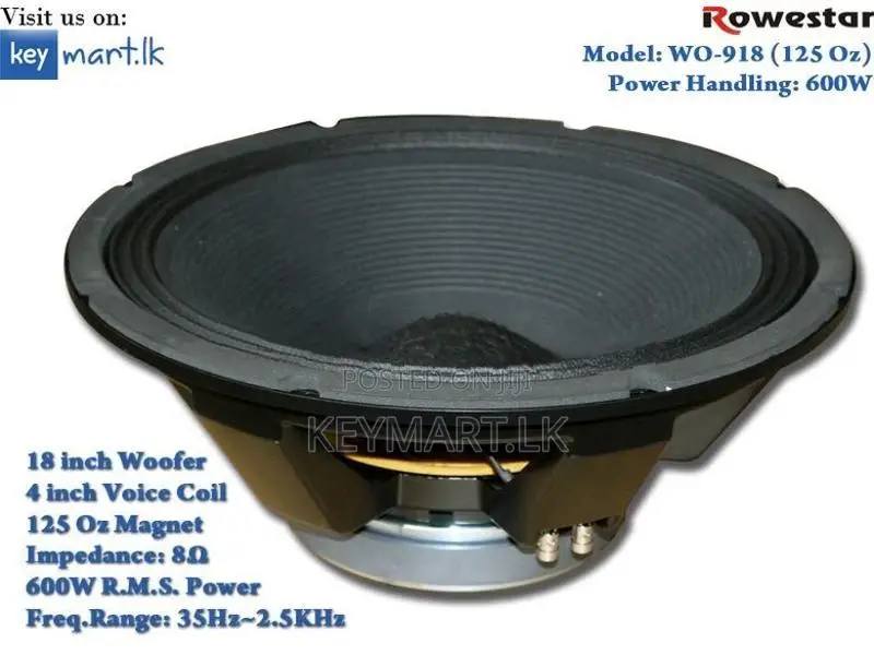 600W 18" Full-Range Woofer Speaker WO918
