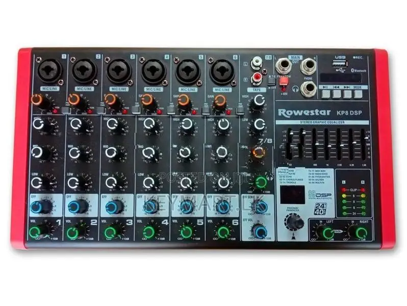 Sound / Audio mixer 8Channel 900W Digital Powered Mixer( KP-8 DSP)