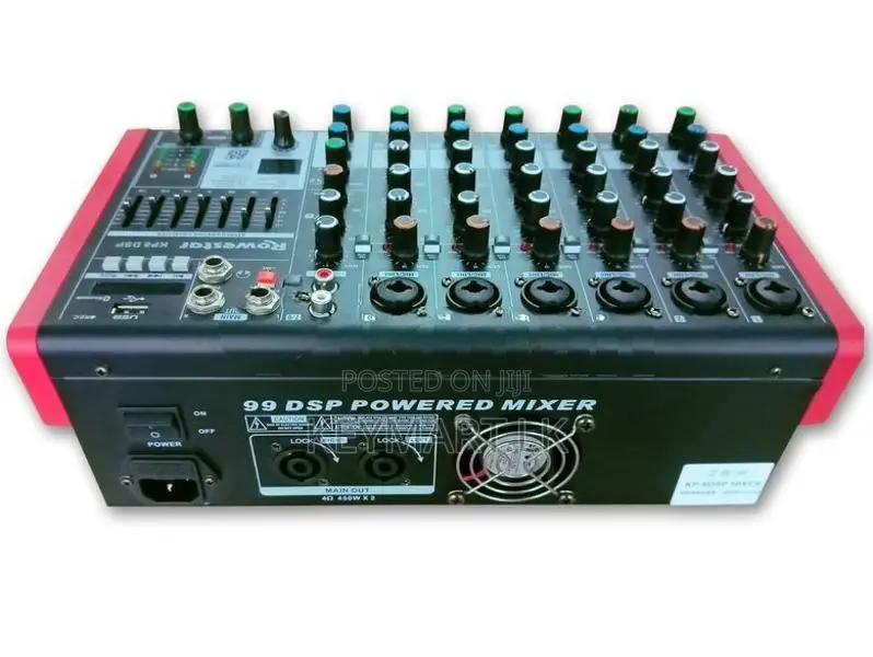 Sound / Audio mixer 8Channel 900W Digital Powered Mixer( KP-8 DSP)