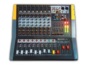 ROWESTAR 1000W 8-Channel Powered Mixer RS-8