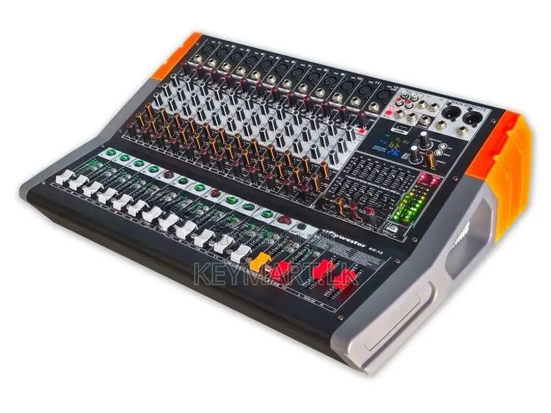 ROWESTAR 1000W 12-Channel Powered Mixer RS-12