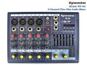 Sound / Audio mixer 6 Channel Rowestar Ultra-Slim Mixer-WF6G