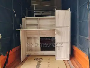 New Modern 3 Storage Cupboard With Table .
