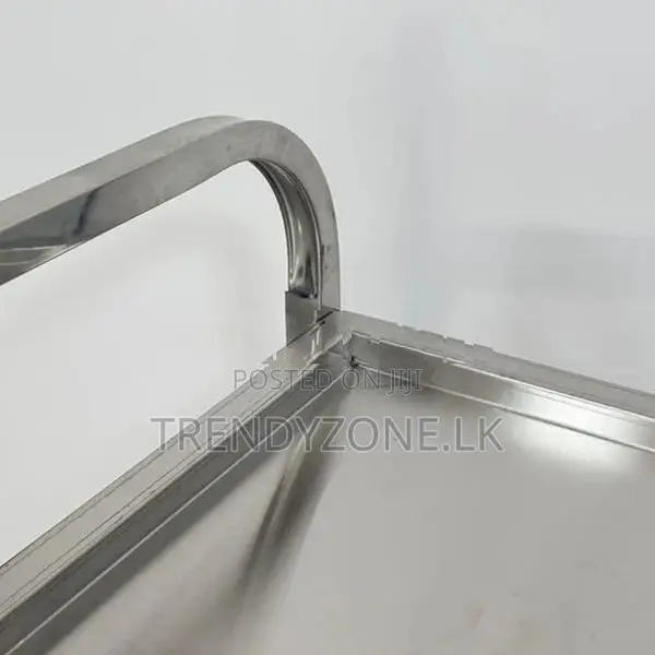 Stainless Steel Serving Trolley - 3 Shelf