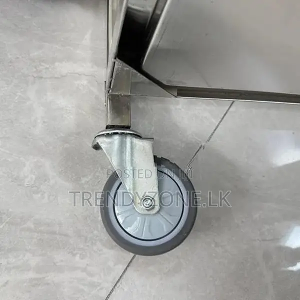 Stainless Steel Serving Trolley - 3 Shelf