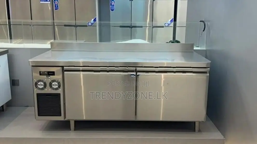 Industrial Undercounter Chiller 2 Door 300L with Backsplash