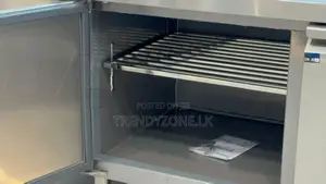 Industrial Undercounter Freezer 2 Door 250L with Backsplash