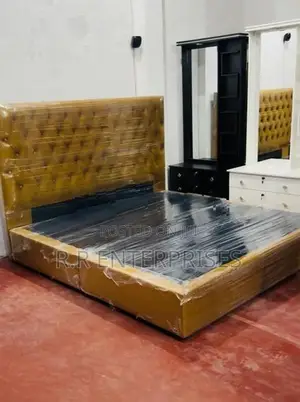 New brown Luxury Cushion Divan Bed .6*5 ft ( Queen ).