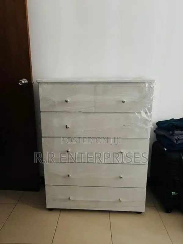 Modern white chest drower set .