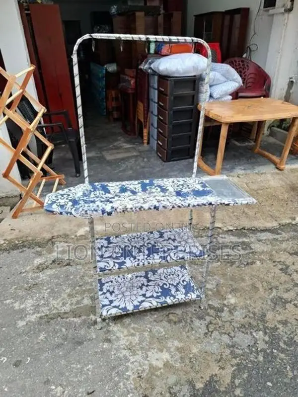 Iron Table with Cloth Racks