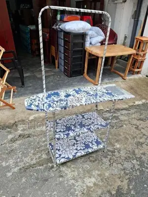 Iron Table with Cloth Racks