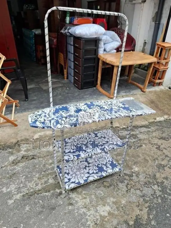 Iron Table with Cloth Racks